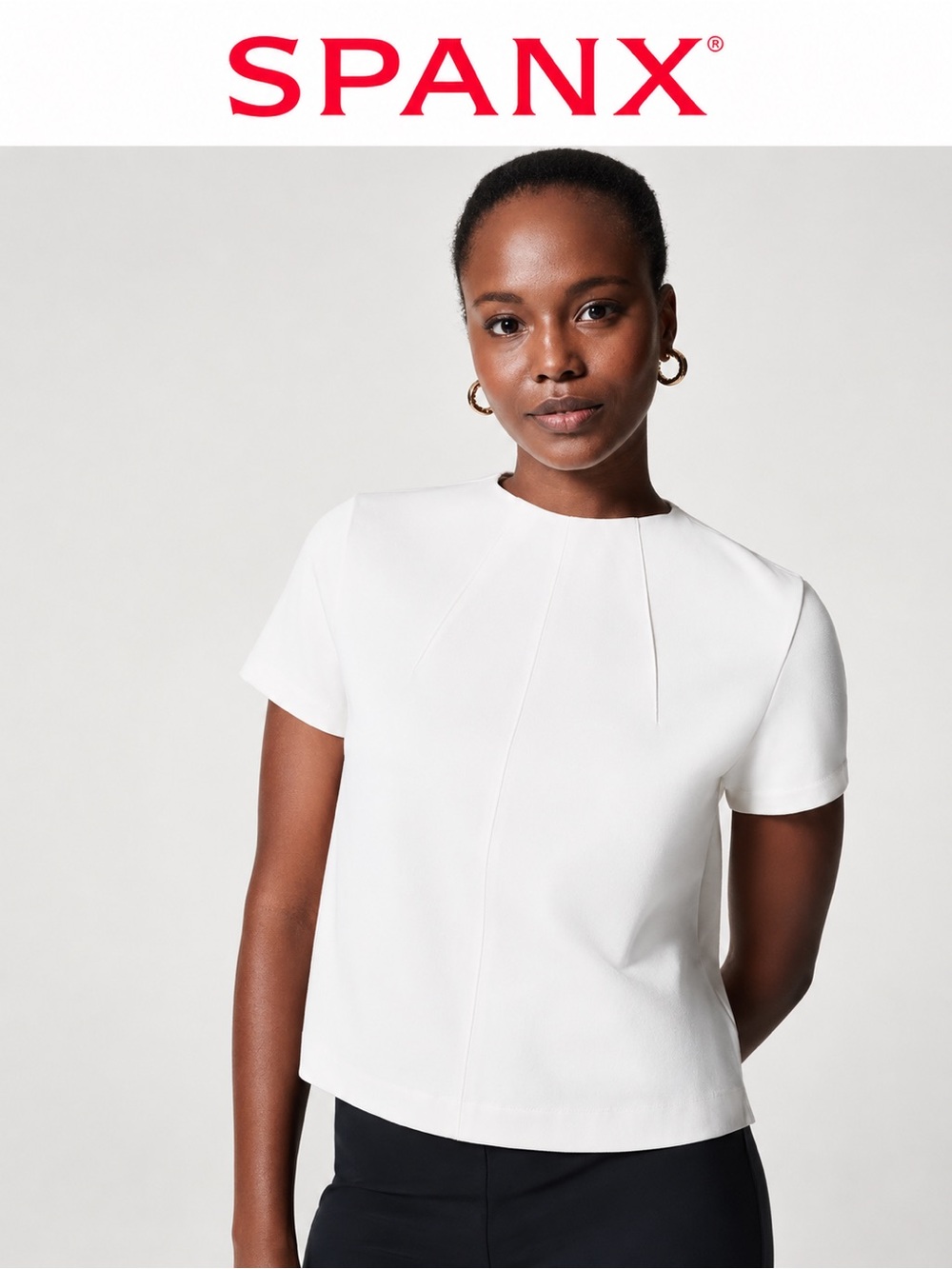 SPANX AirEssentials White Cap Sleeve Top 3X